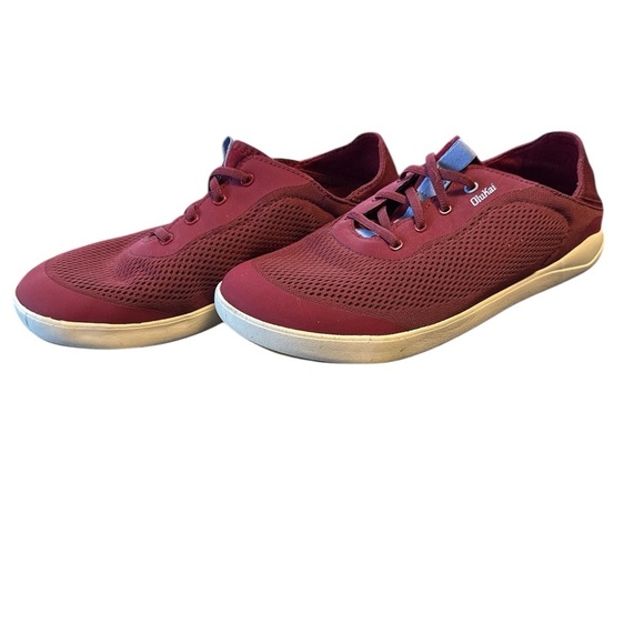 OluKai Red Sneakers Lightweight Breathable Design - Picture 5 of 5